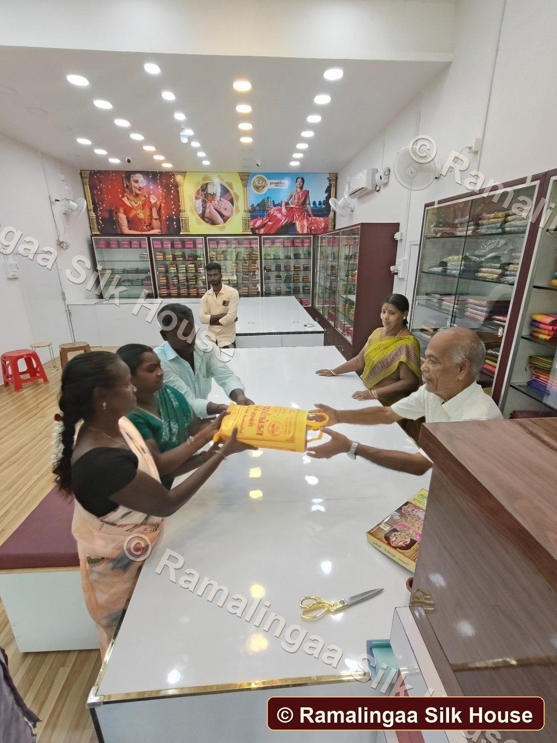 Ramalingaa Silk House customer handover