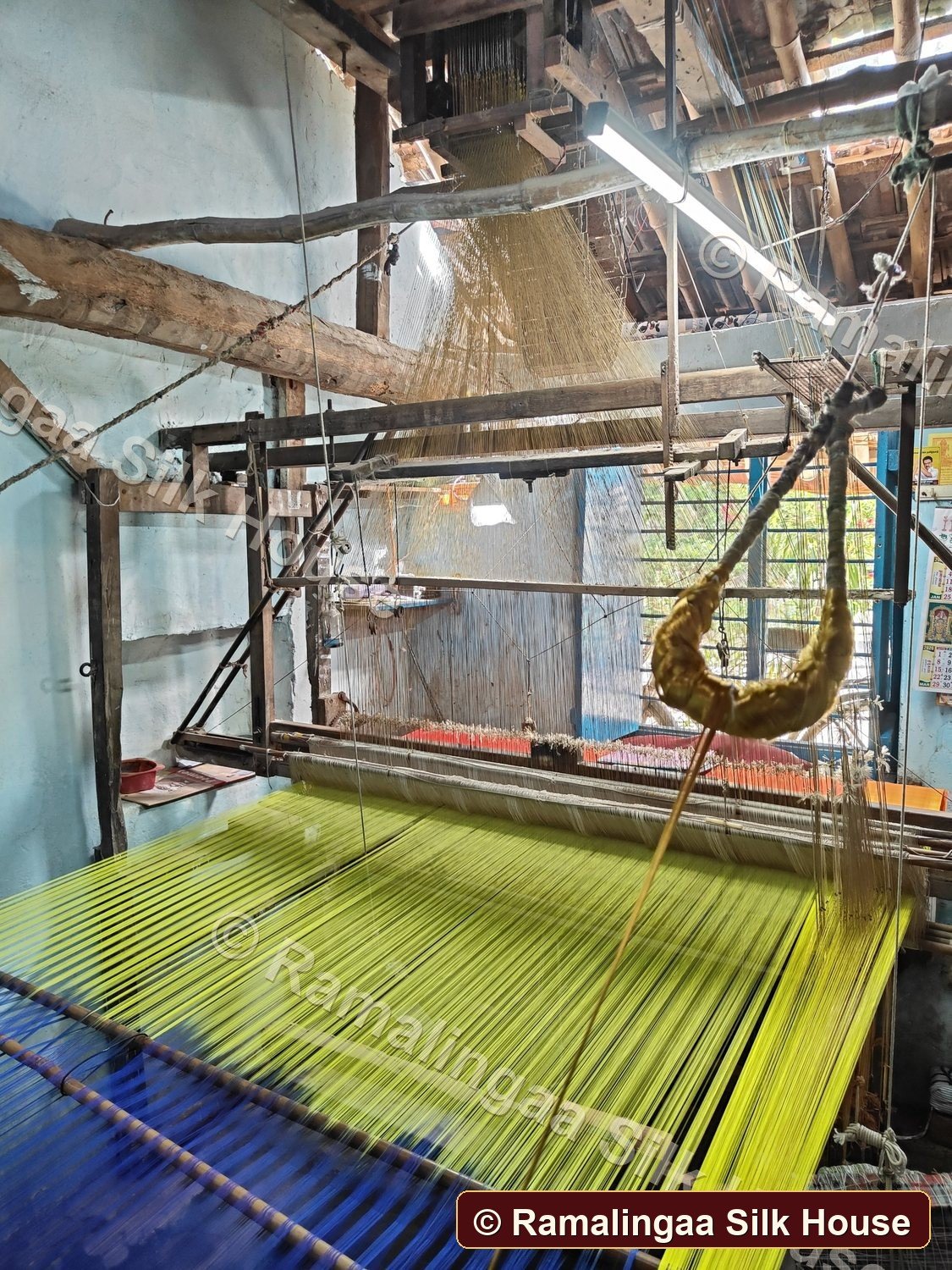 Ramalingaa Silk House green loom