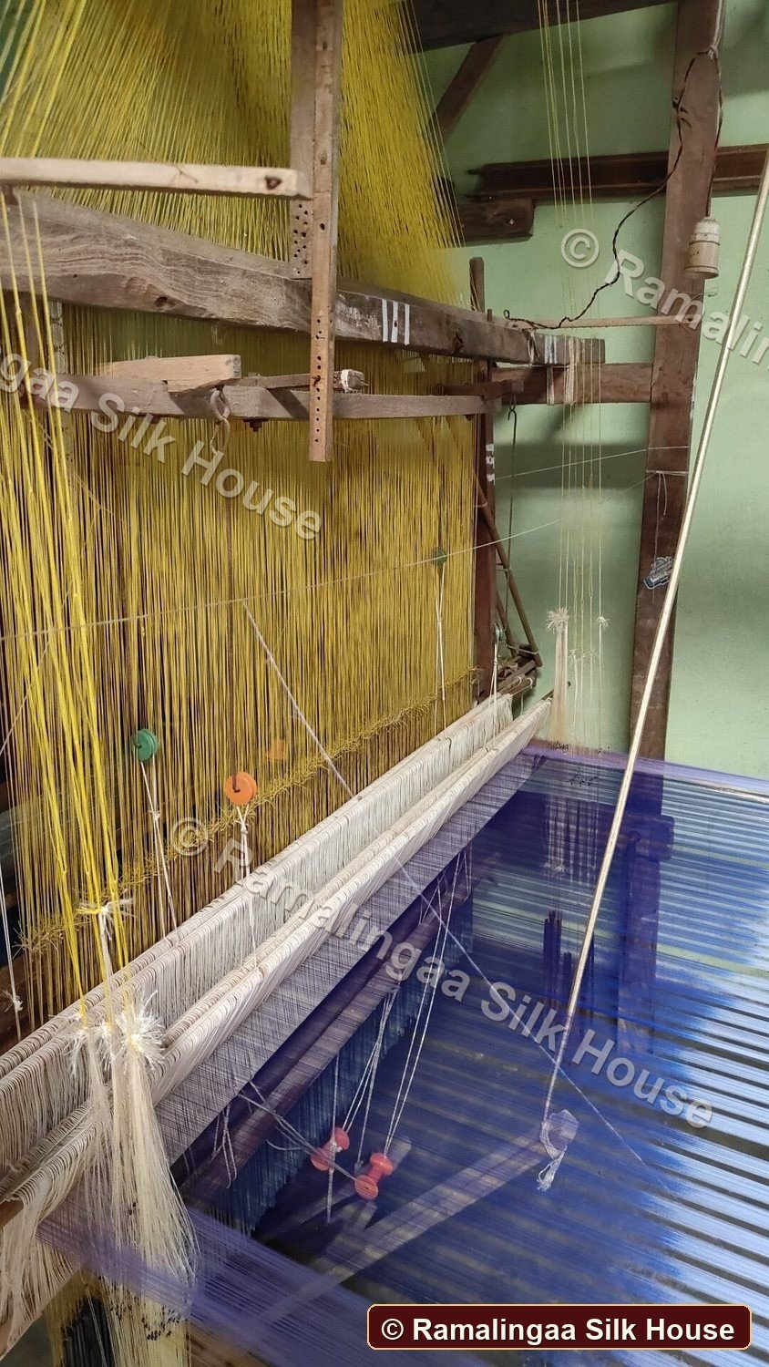Ramalingaa Silk House loom blue