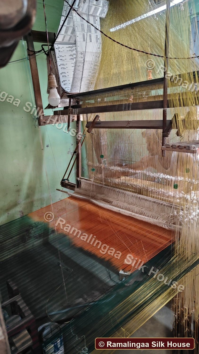 Ramalingaa Silk House loom orange