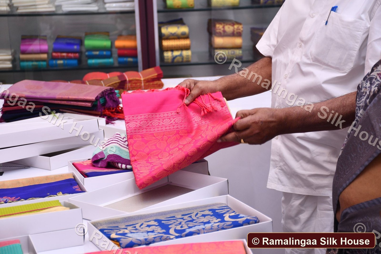 Ramalingaa Silk House saree close